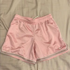 Nike baby pink basketball shorts